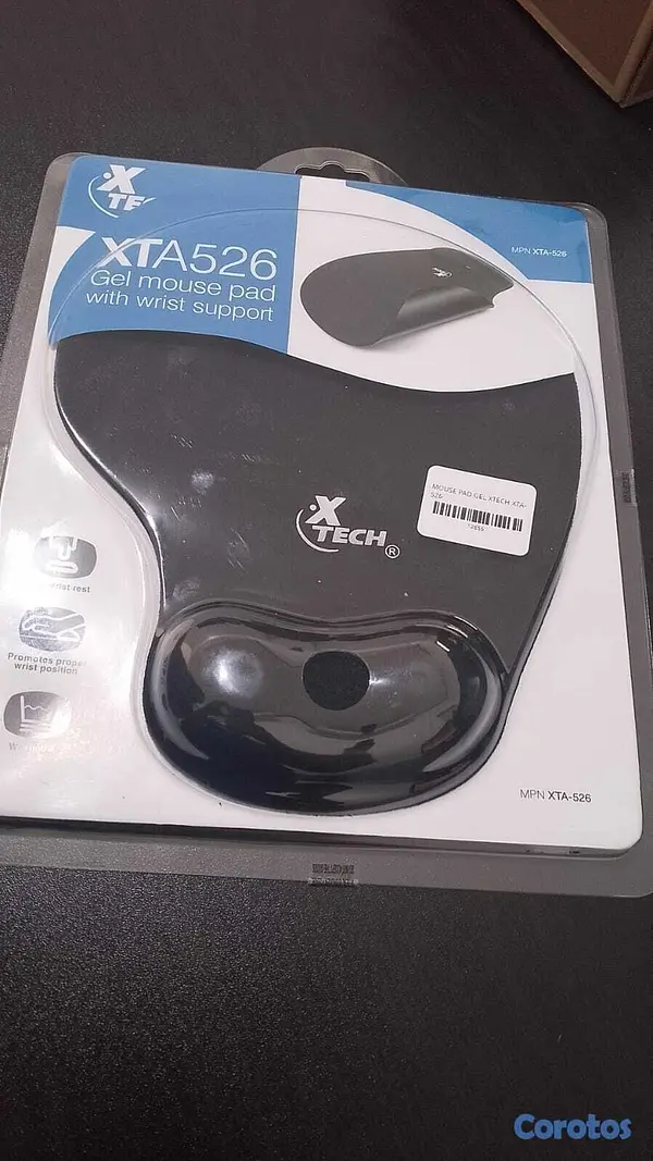 accesorios para electronica - Mouse Pad Gel XTech XTA-526 Antideslizante 2