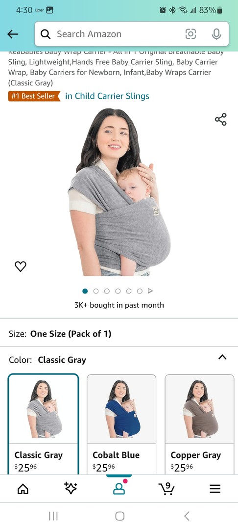 accesorios - Manta para cargar a bebe 2