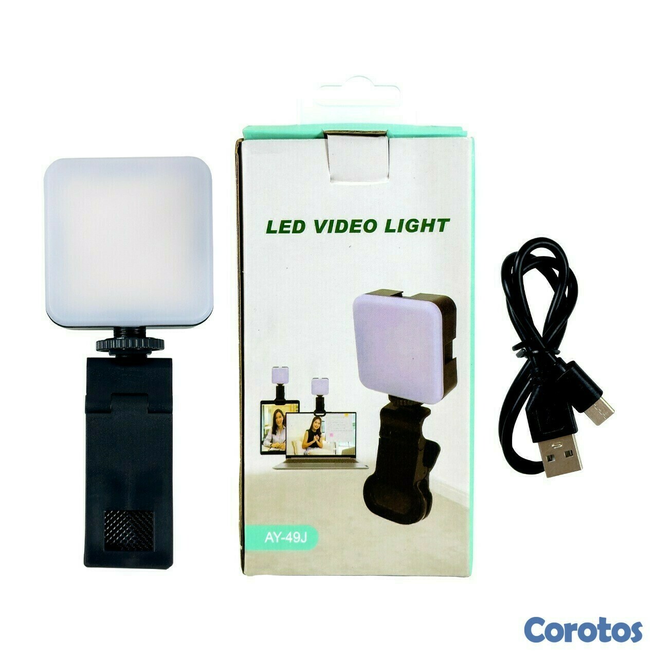 otros electronicos - Luz led para video foto con soporte para movil  1