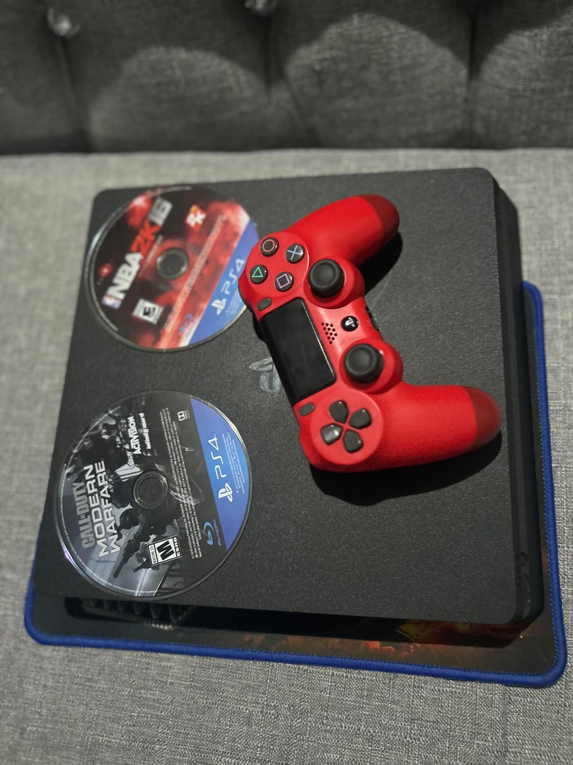 consolas y videojuegos - PlayStation 4 Slim 1tb con 1 control (PS4)
 1
