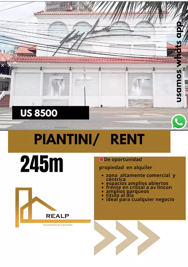 oficinas y locales comerciales - Local céntrico en Piantini 1