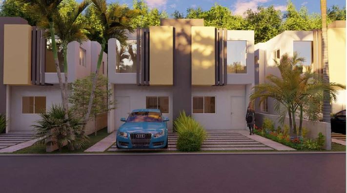 casas - Proyecto de casas de 2 habitaciones y 2 niveles en Punta Cana