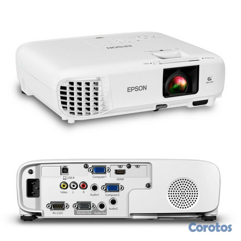 computadoras y laptops - PROYECTOR EPSON POWERLITE E20 3LCD XGA, 3400 LUMEN COLOR HDMI, 3LCD