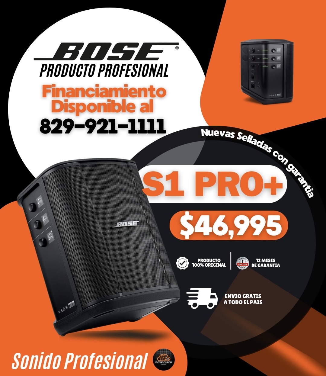 camaras y audio - Altavoz Bose S1 Pro+ Plus Nuevos Sellados  4