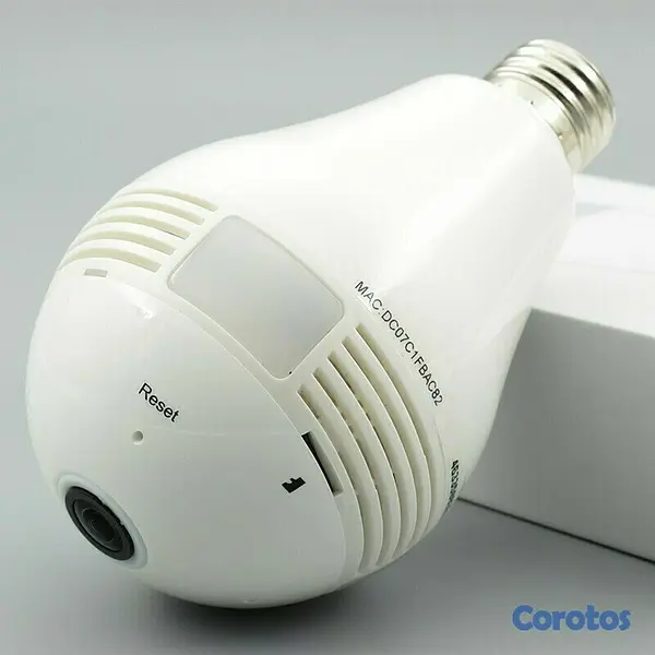 camaras y audio - Cámara wifi tipo bombillo, ideal para monitorear de manera discreta.  2