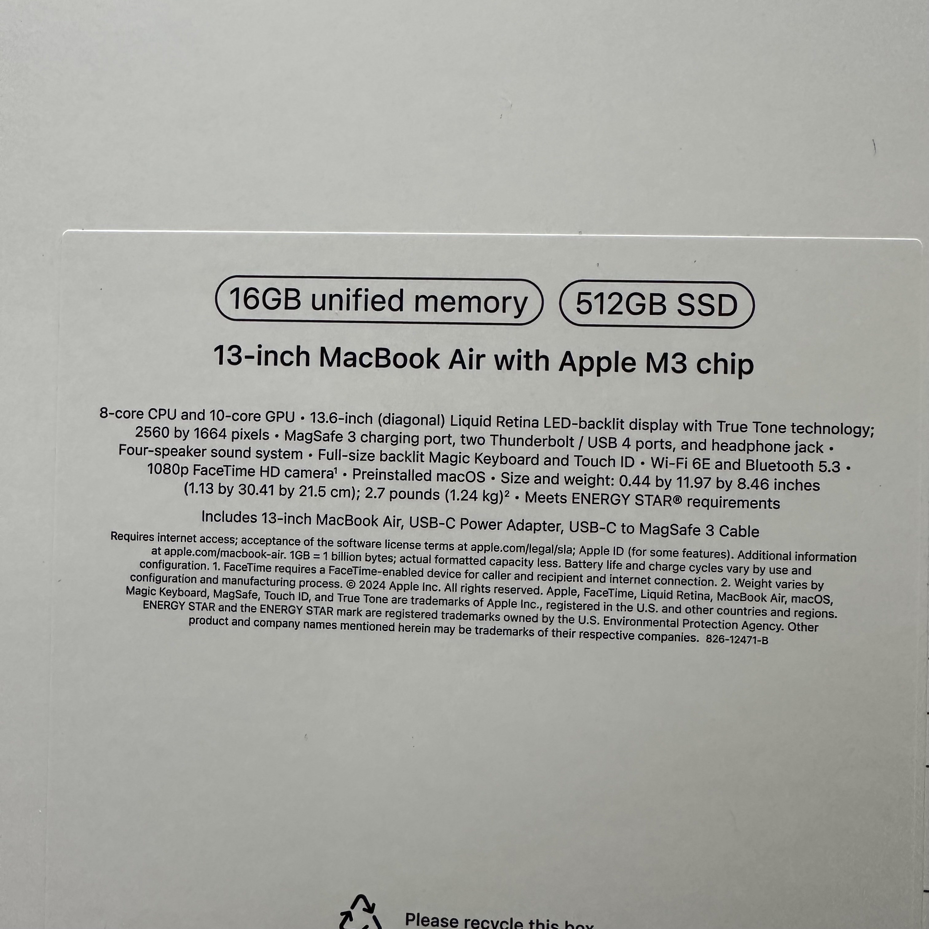computadoras y laptops - OFERTA MACBOOK AIR M3 13" 512GB 16GB RAM SELLADA 2024🔥‼️ 1