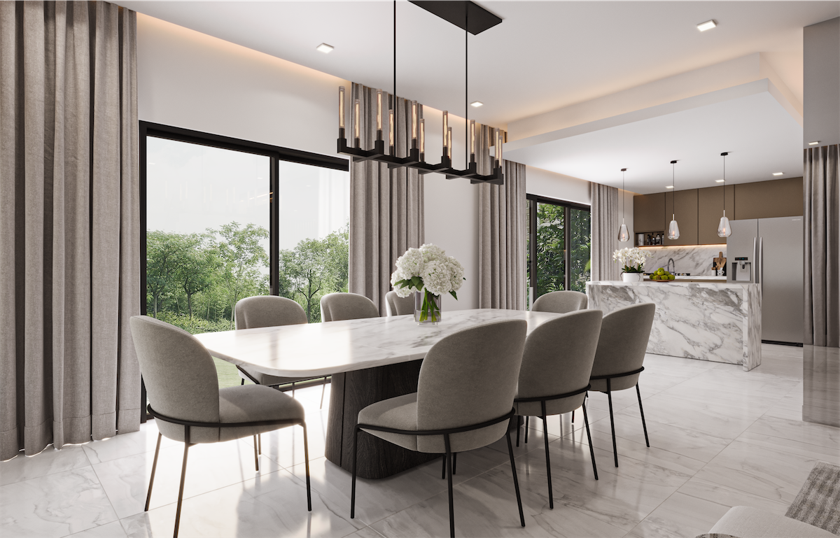 casas vacacionales y villas - Venta de villas Luxury en Juan dolio frente al campo de golf y menbresia 437mts 2