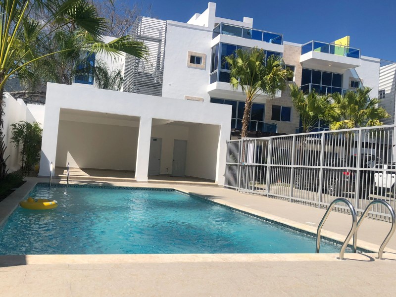 apartamentos - Apartamento amueblado súper cómodo y amplio con piscina a 3 minutos de la playa 
