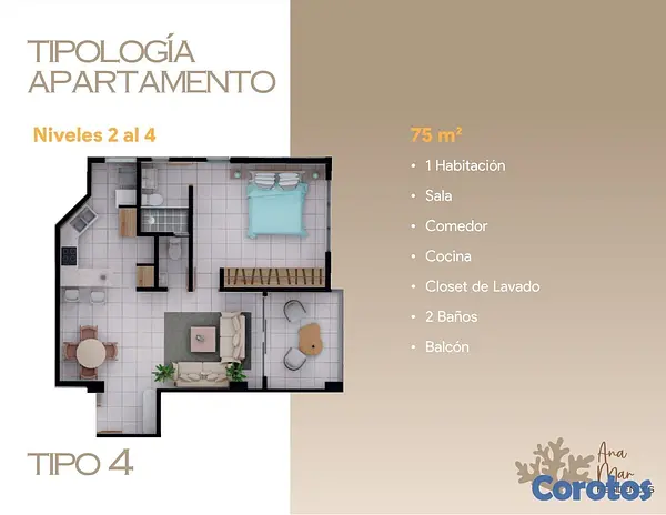 apartamentos - PROYECTO DE APARTAMENTO EN JUAN DOLIO ANA MAR RESIDENCE  4