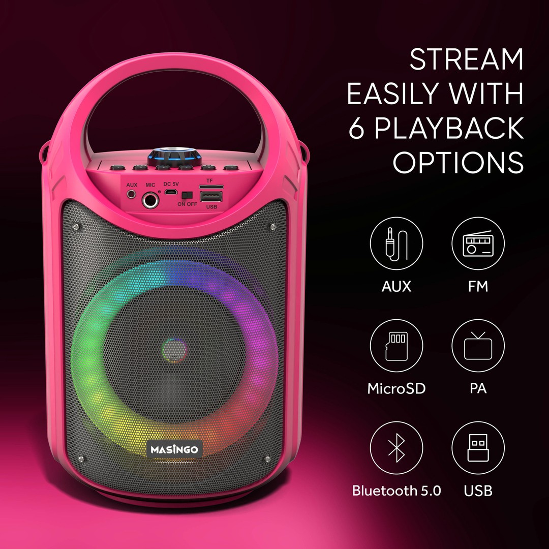 camaras y audio - Bocina de karaoke Bluetooth MAING6 3