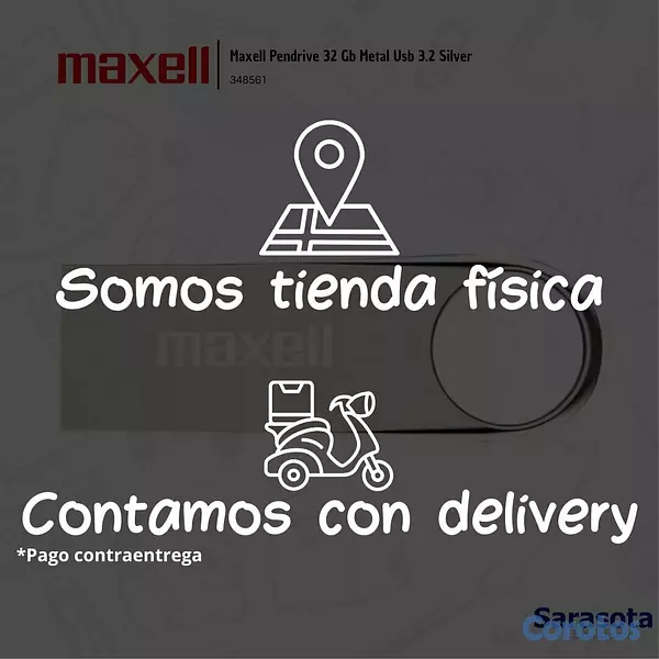 accesorios para electronica - Maxell Pen Drive 32Gb Metal Usb 3.2 Silver 2