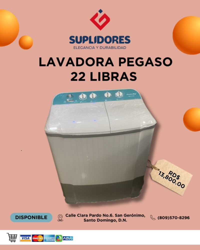 electrodomesticos - LAVADORA PEGASO $13,800