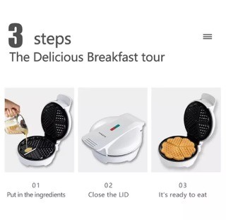 electrodomesticos - Waffle Maker Forma de corazón Waffle Sandwich Maker wafflera waflera 2