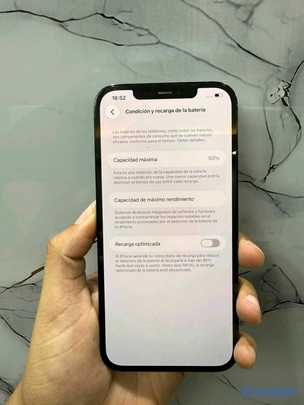 celulares y tabletas - Disponible iPhone 12 pro max 128GB Batería 93%  factory. Precio 22,000 peso  5