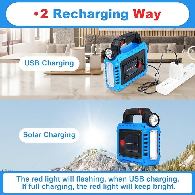 tours y viajes - LINTERNA SOLAR MULTIFUNCIONAL PARA ACAMPAR F-915 4