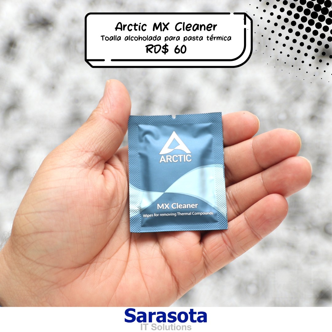computadoras y laptops - Arctic MX Cleaner o wipe para remover pasta termica