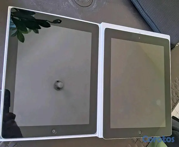 celulares y tabletas - 2 Ipad color silver usadas como nuevas, 1 cargador, 1 tiene su cover como nuevo. 10