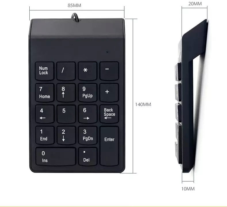 Mini teclado numerico USB 3