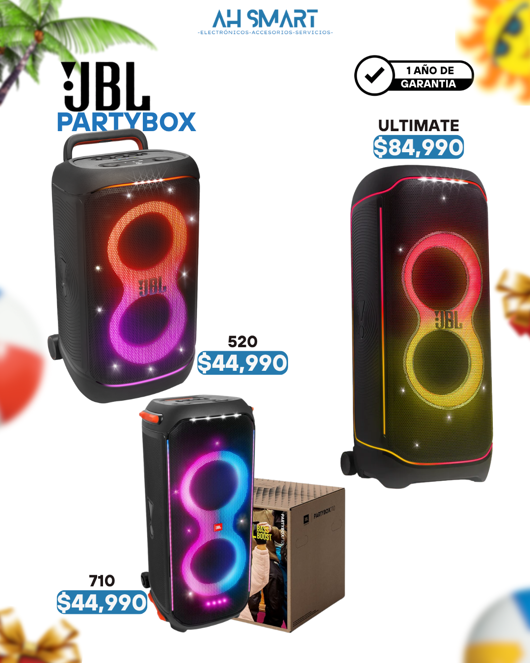 camaras y audio - JBL PartyBox (520, 710, Ultimate) Selladas Nuevas