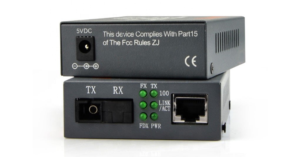 otros electronicos - Convertidor extensor de fibra optica optico a RJ45 adaptador Óptico WDM Monomodo 7