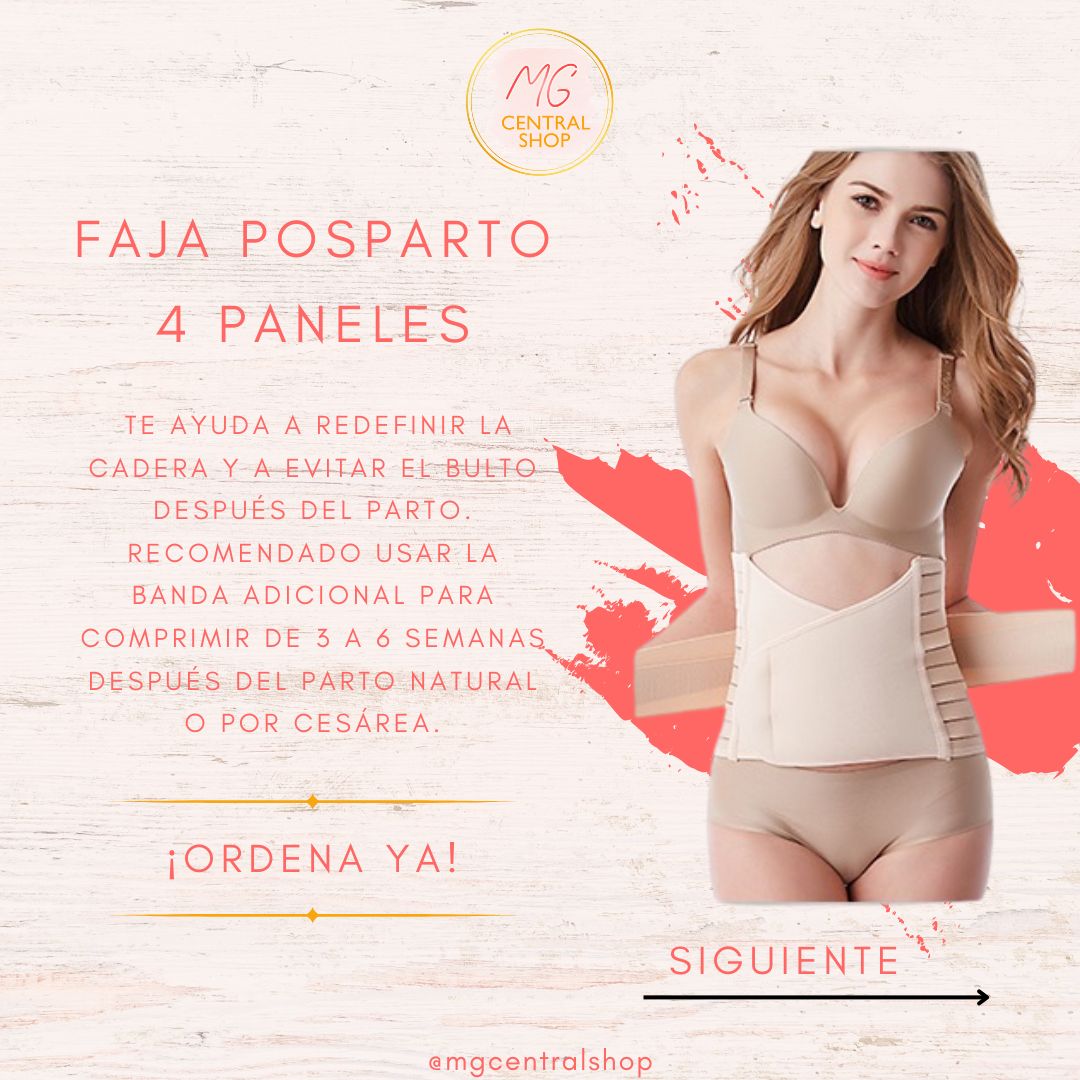 cuidado y nutricion - Faja posparto 4 paneles 1