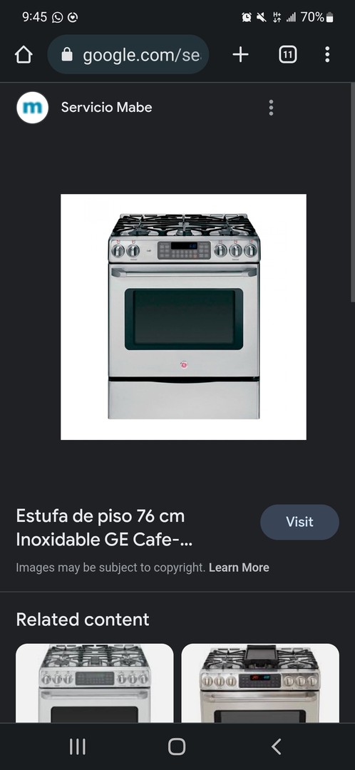 electrodomesticos - Estufa GE Cafe semi profesional