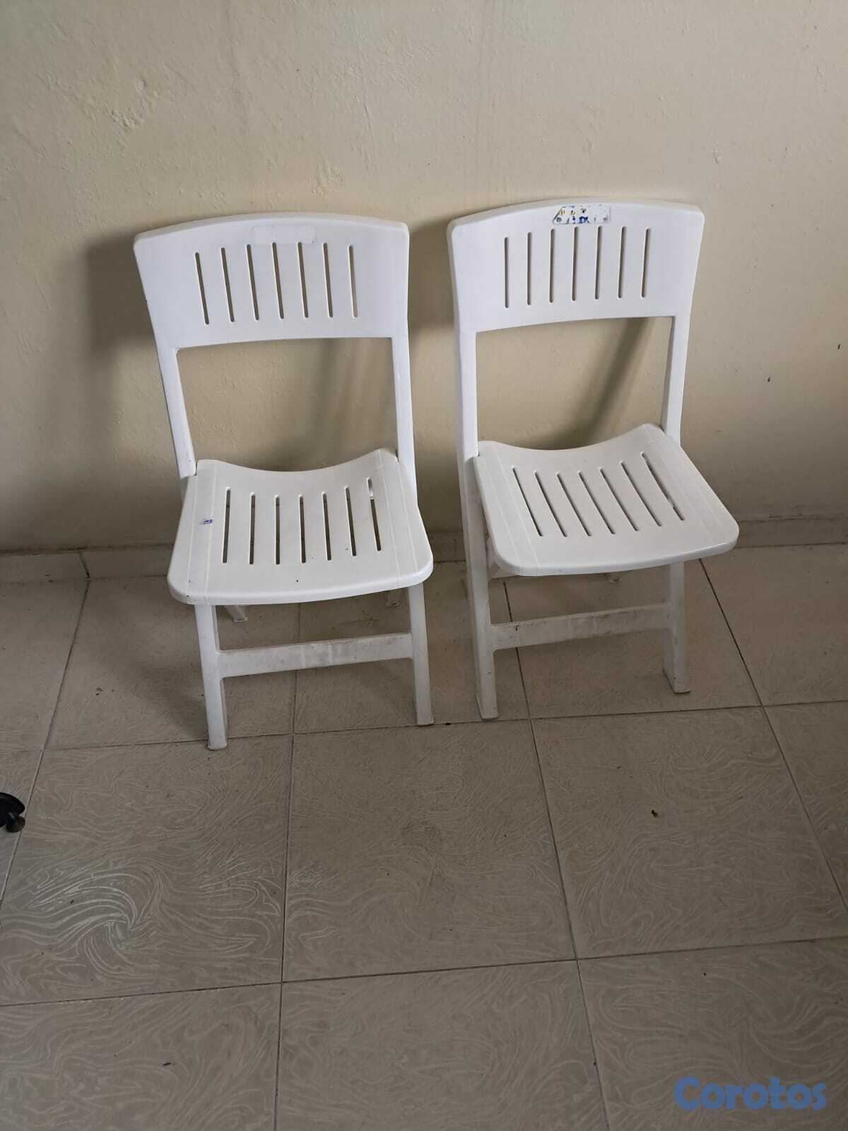 articulos de oficina - Mesa de reunion, mesa plegable ,silla de plastico  3