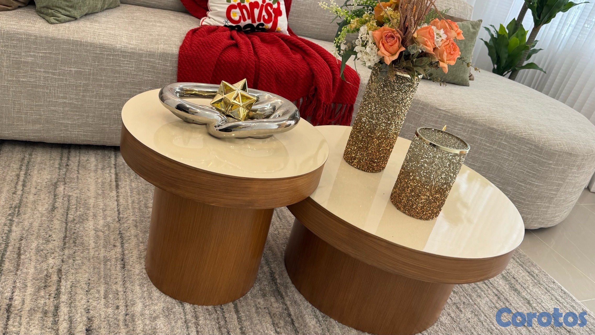 decoración y accesorios - vendo: juego de  mesa de centro  4