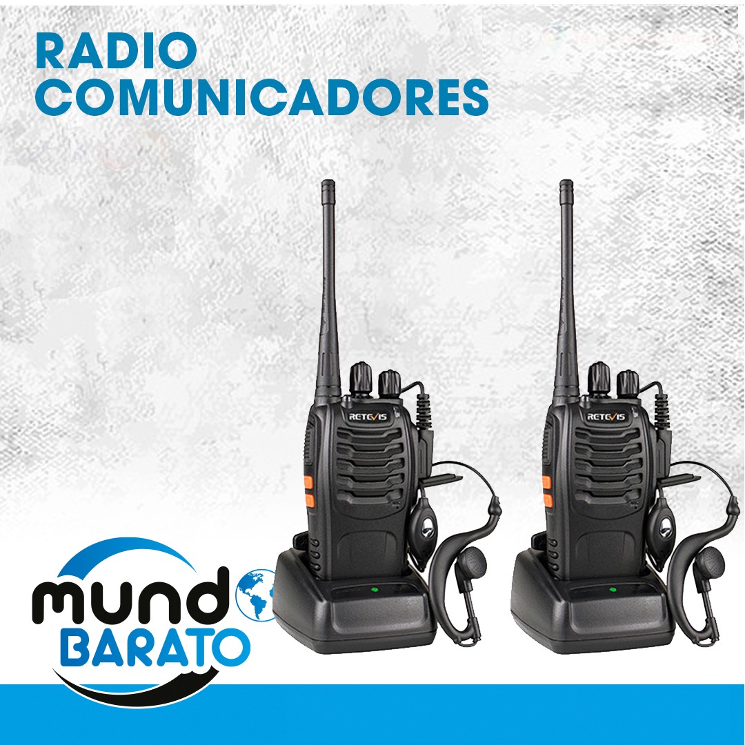 2 DOS Radios De Comunicacion Baofeng, DOS PIEZAS Con Auriculares WALKIE TALKIE