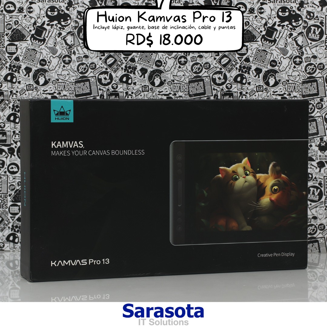 accesorios para electronica - Huion Kamvas Pro 13 (Pen Display) Somos Sarasota