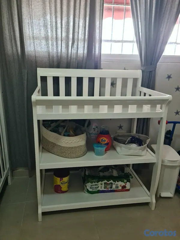 muebles - Cuna/cama más cambiador para bebé  7