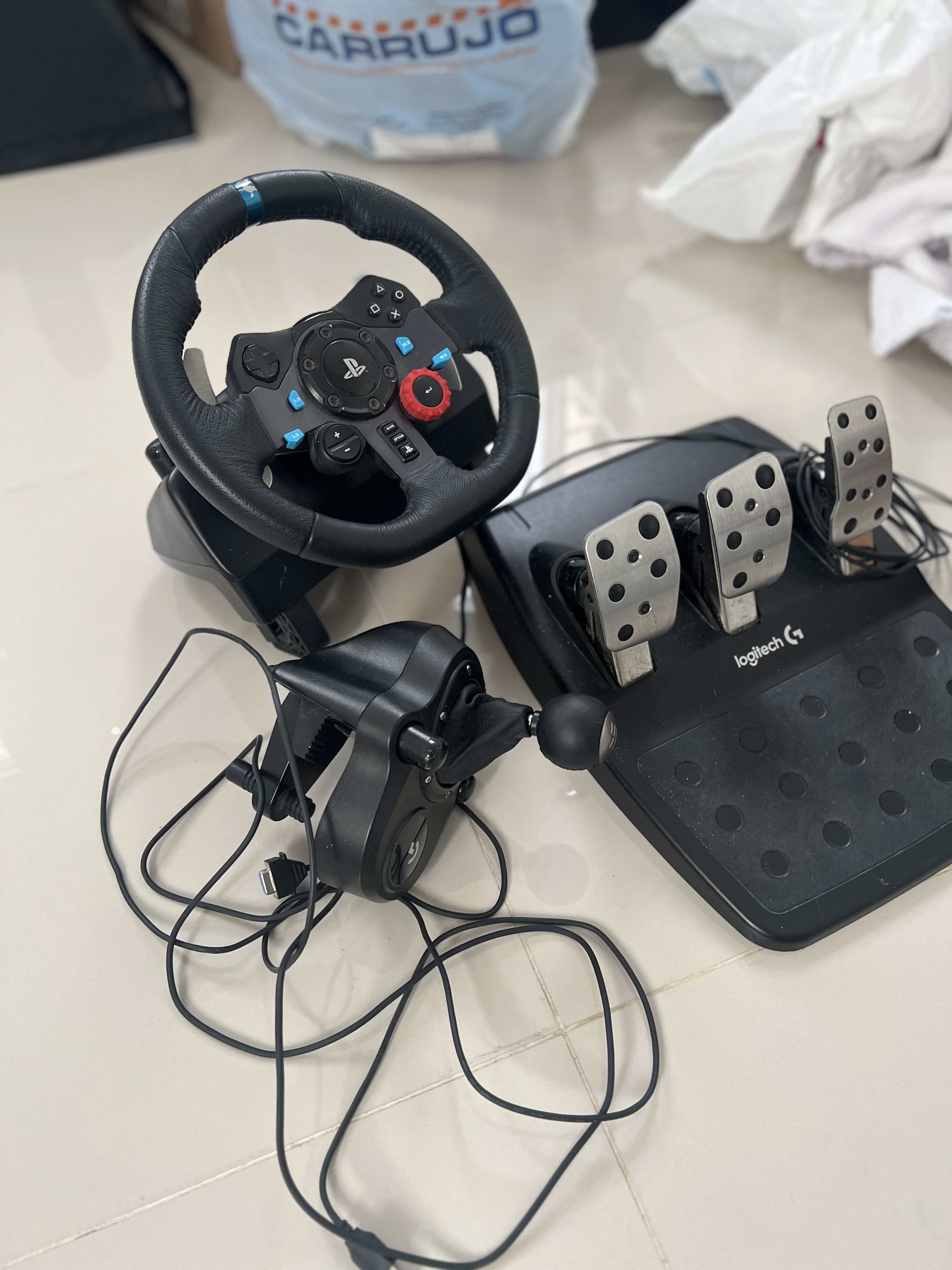 consolas y videojuegos - Vendo kit de manejo Logitech g29 1