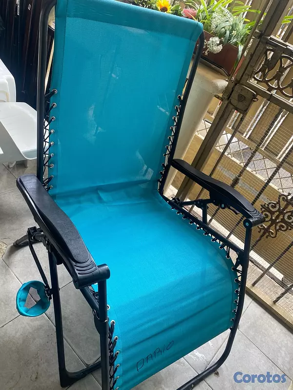 muebles y colchones - silla de playa dos en una dilla y cama  2