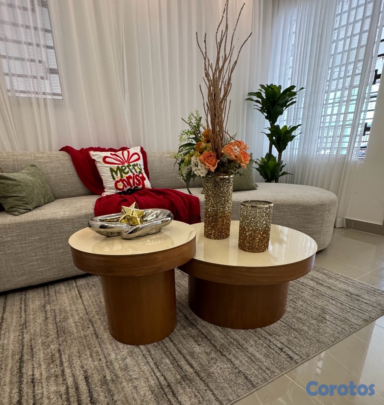 decoración y accesorios - vendo: juego de  mesa de centro  3