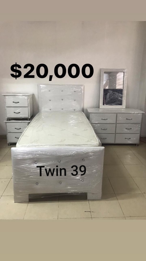muebles y colchones - Juego de Habitación Twin 39 con Colchon 0
