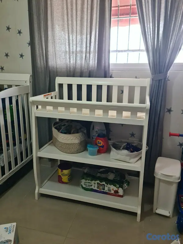 muebles - Cuna/cama más cambiador para bebé  5