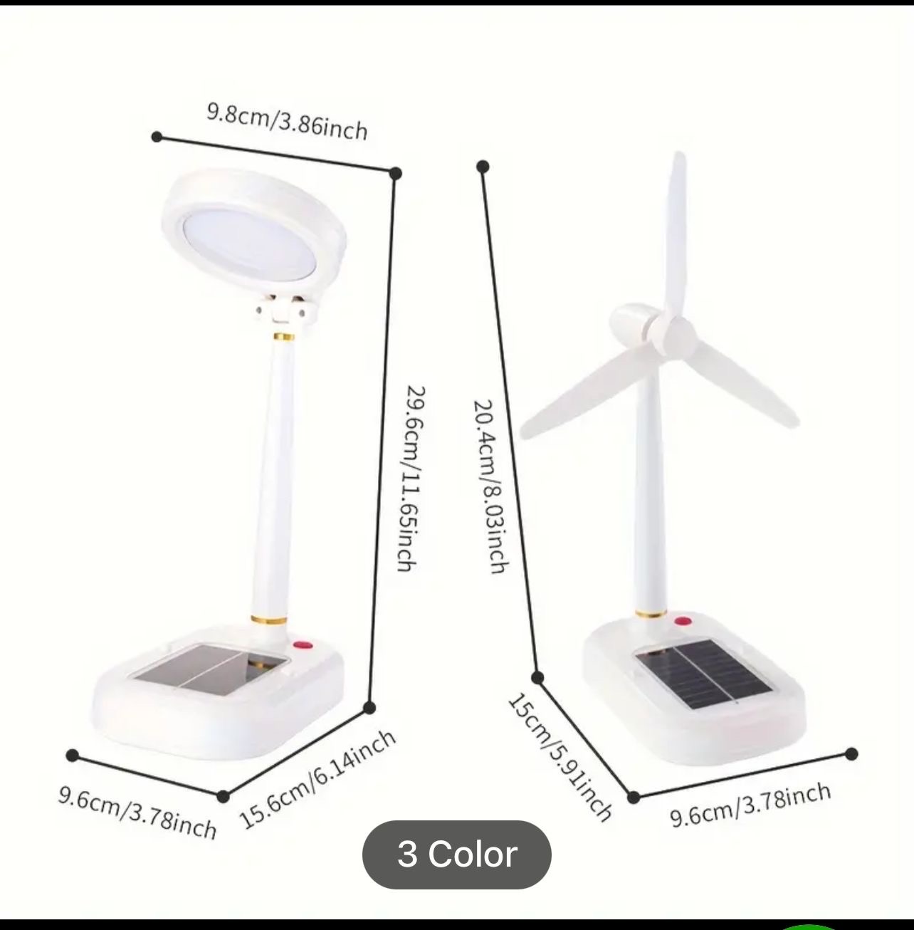 otros electronicos - Lámpara y ventilador portátil solar y recargable  3