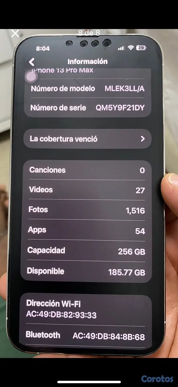 celulares y tabletas - IPhone 13 pro max  8