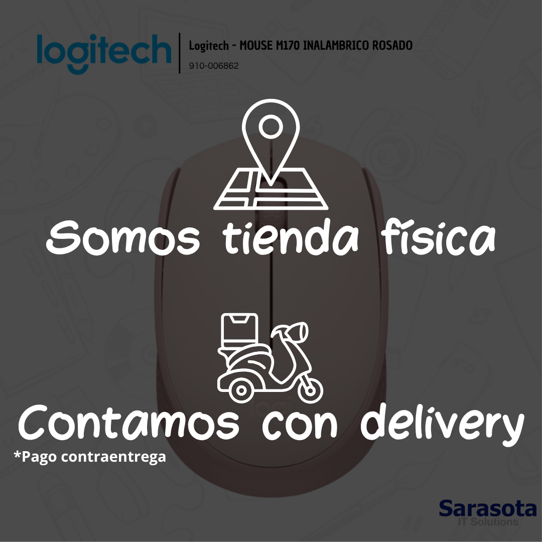 accesorios para electronica - Logitech - MOUSE M170 INALAMBRICO ROSADO 2