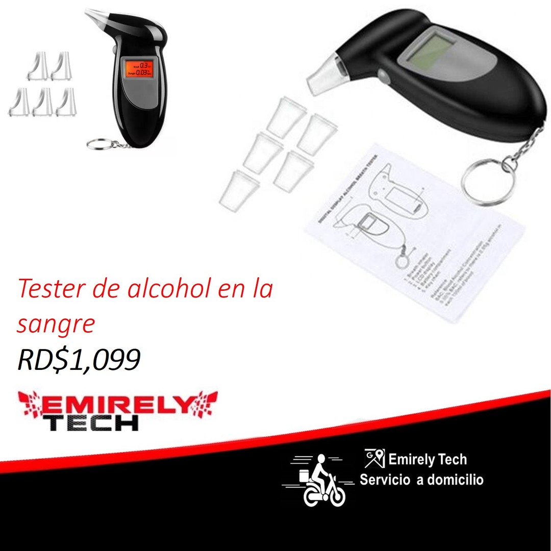 otros electronicos - alcoholimetro Medidor de alcohol en la sangre Tester de alcohol Deteccion 