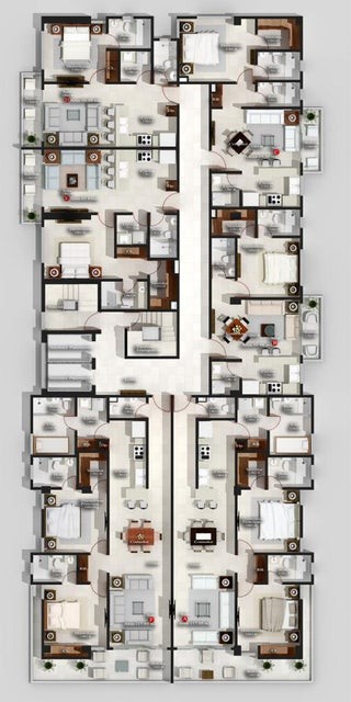 apartamentos - Apartamento en venta #24-128 ascensor, 2 dormitorios, piscina, gimnasio, lobby. 2