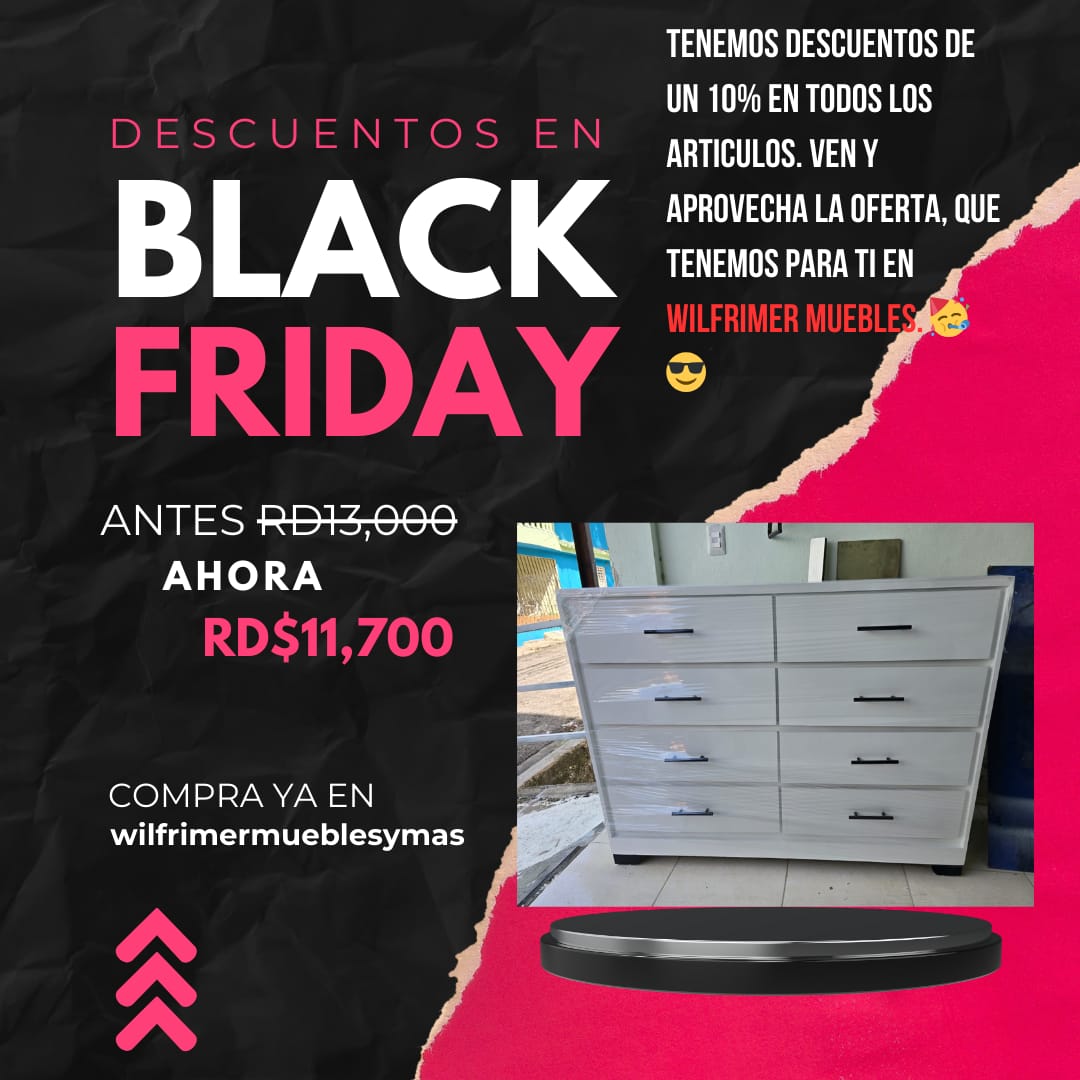 muebles y colchones - Gabetero de ocho en oferta 