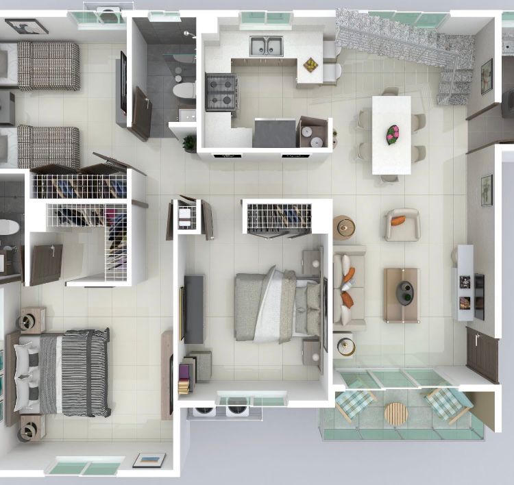 apartamentos - Residencial de Apartamentos de 115 Mt2 con Piscina, Don Pedro 1