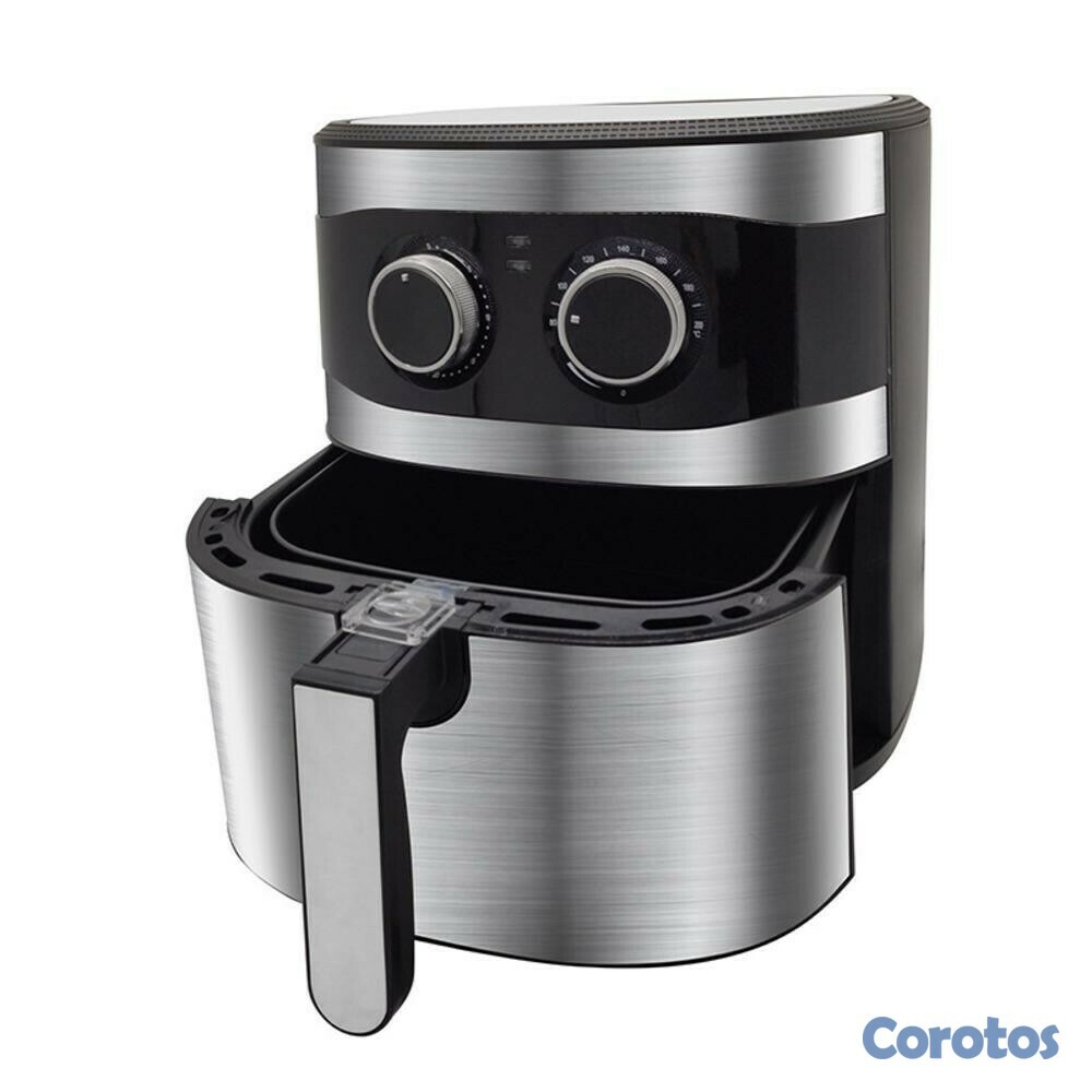 electrodomesticos - Freidora de aire manual de 9 litros gran capacidad de acero inoxidable  2