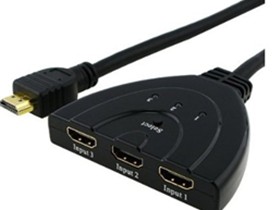computadoras y laptops - SWITCH SPLITTER INTELIGENTE HDMI 1X3 AGILER, CON CABLE. CONECTADOS PARALELAMENTE 1
