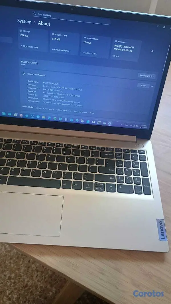 computadoras y laptops - Laptop de Oportunidad Como Nueva 7
