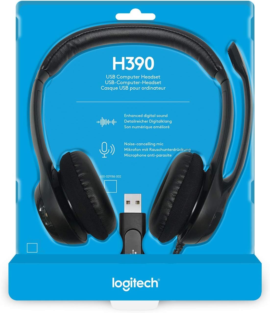 otros electronicos - Logitec Headset Noise Cancelling Nuevo H390 0