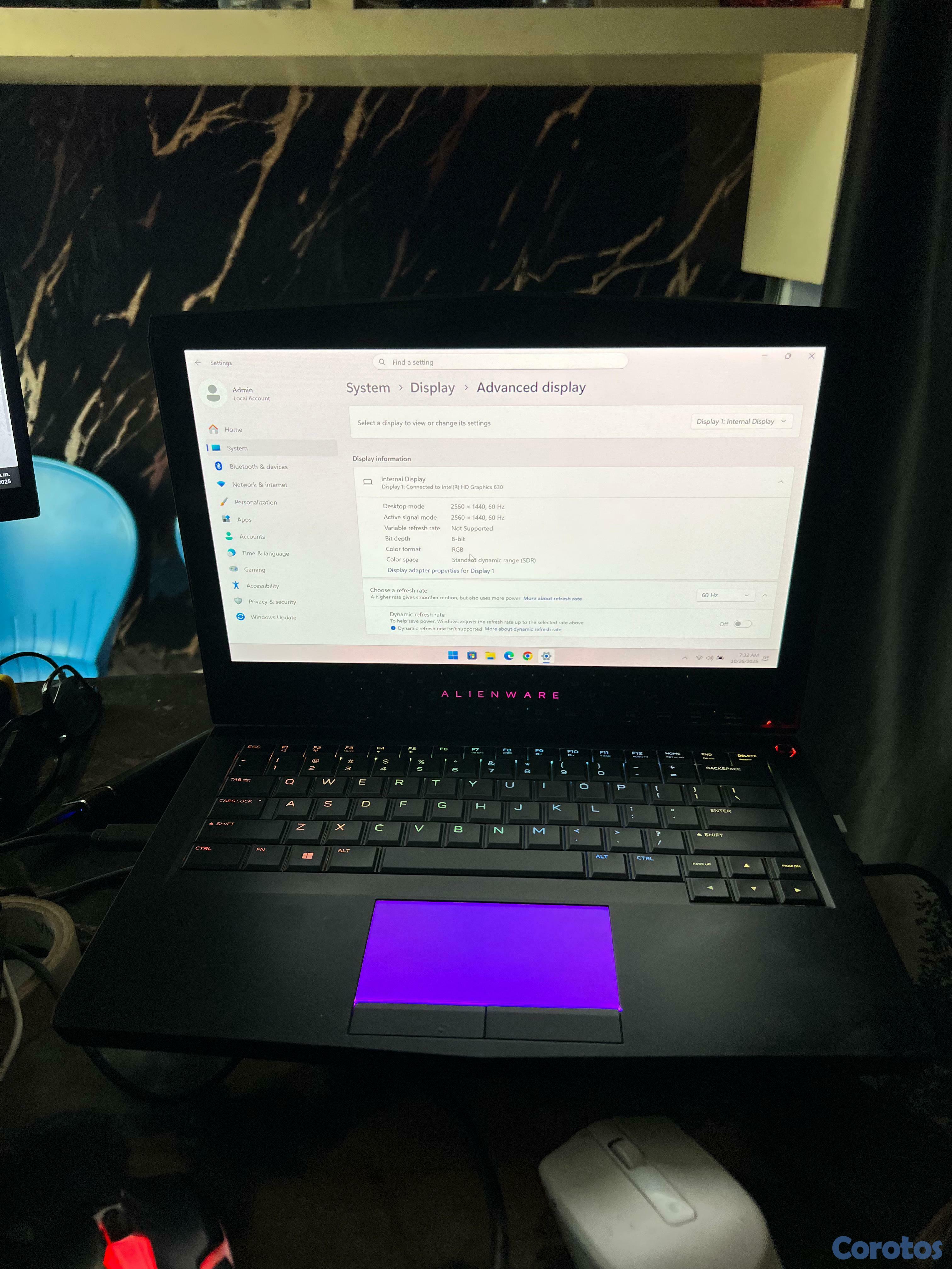 computadoras y laptops - Alienware 13 R3/Intel i7-7920HQ@3,10ghz/Nvidia gtx 2