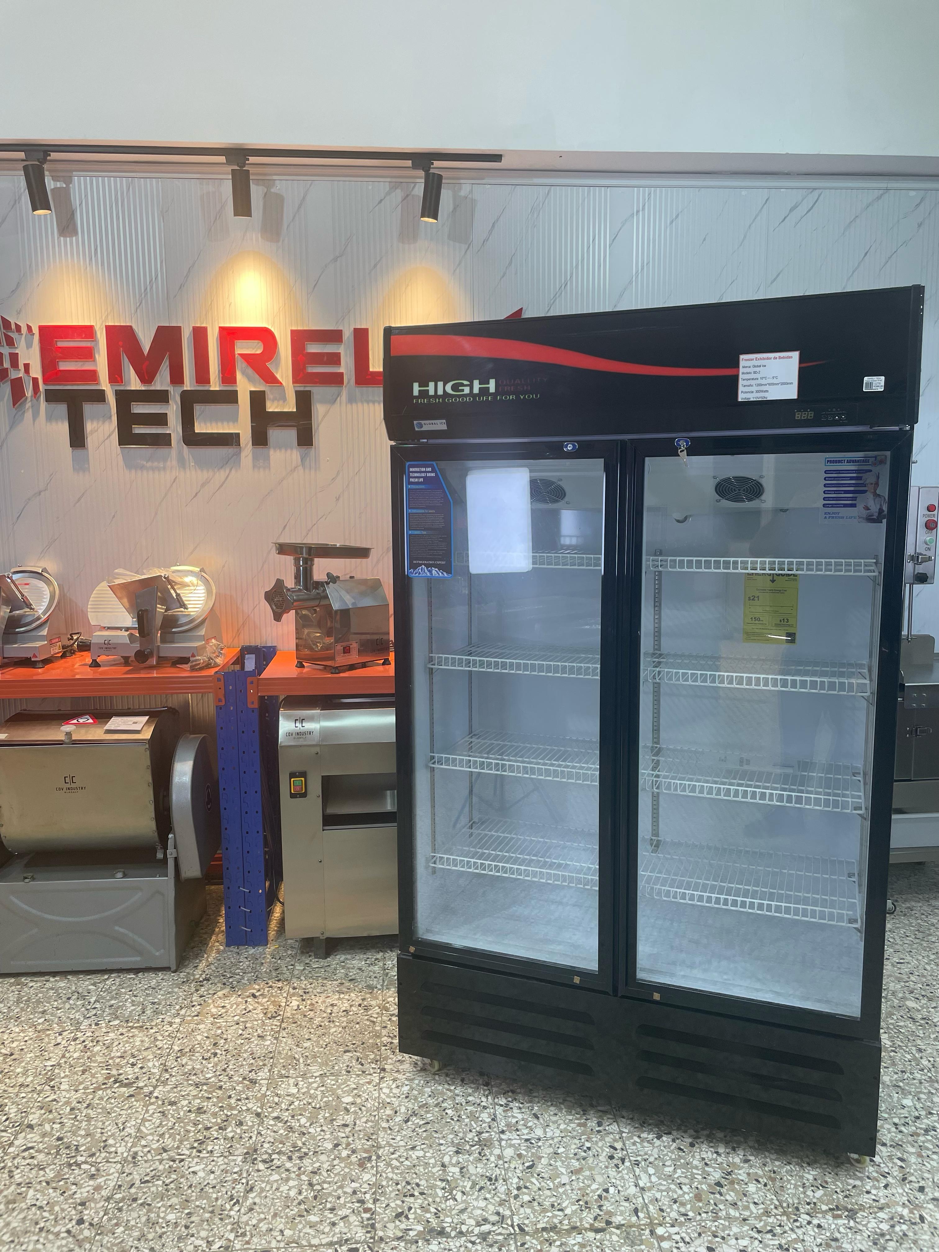 equipos profesionales - Freezer frizer refrigerador exhibidor de 2 puertas 9