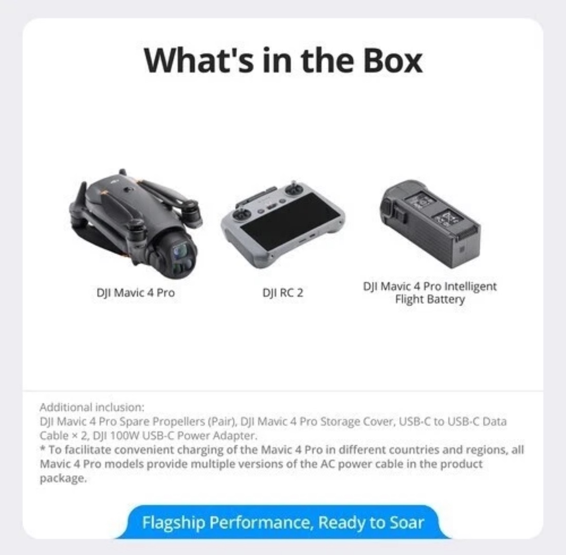 camaras y audio - Nuevo DJI Mavic 4 Pro Con RC 2 & 1 Batería Nuevo Sellado  8